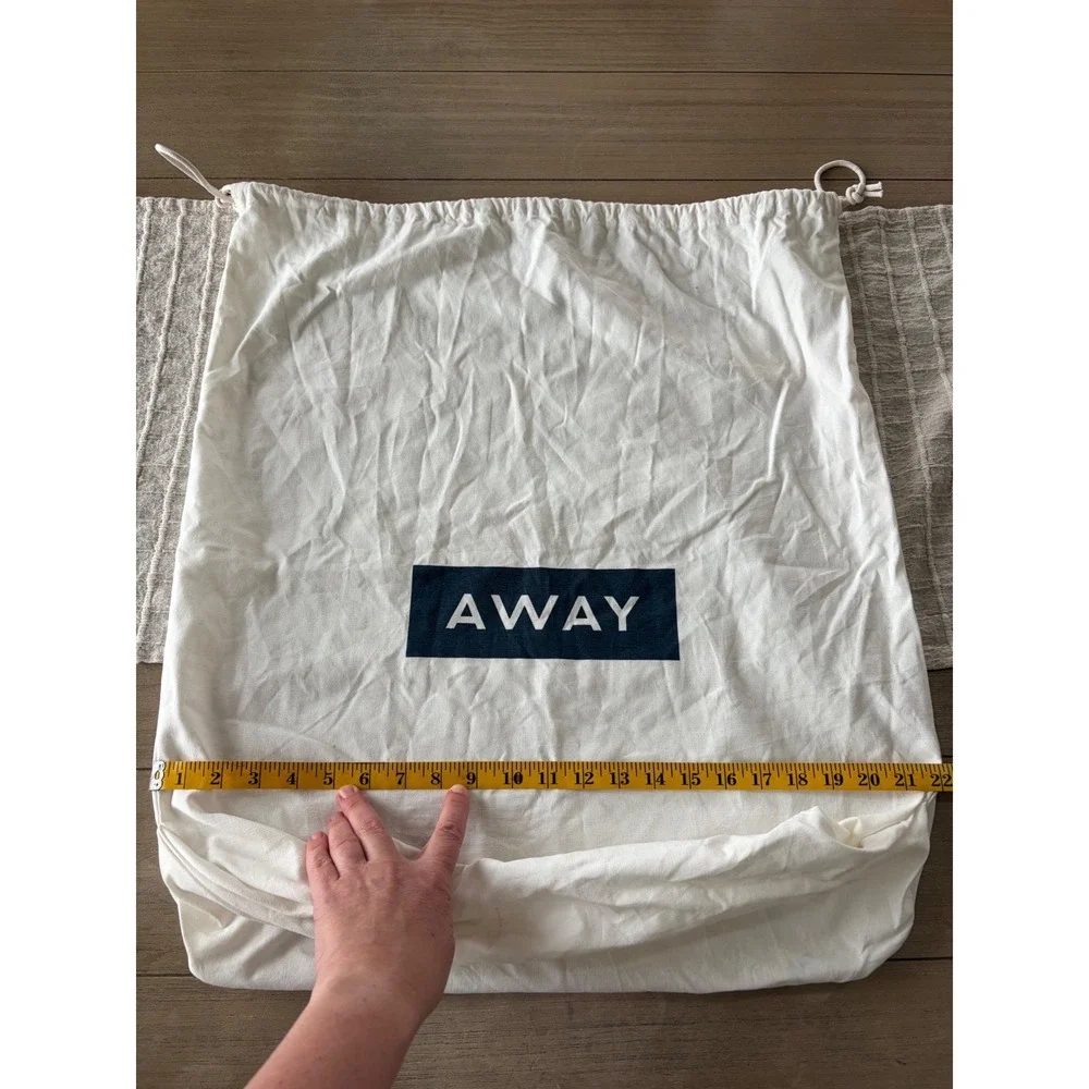 Away brand luggage dust bag
